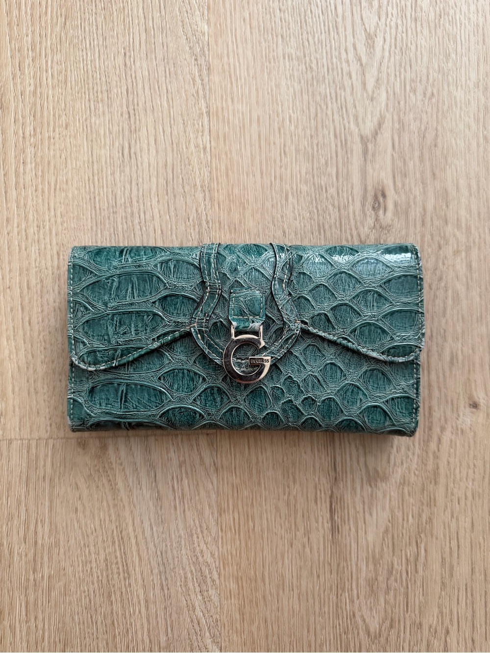 Guess Croc-Embossed Wallet